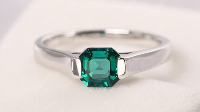 Emerald Engagement Ring