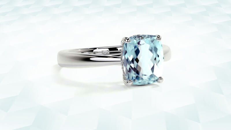 aquamarine engagement ring