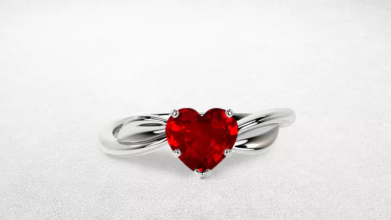 ruby engagement ring
