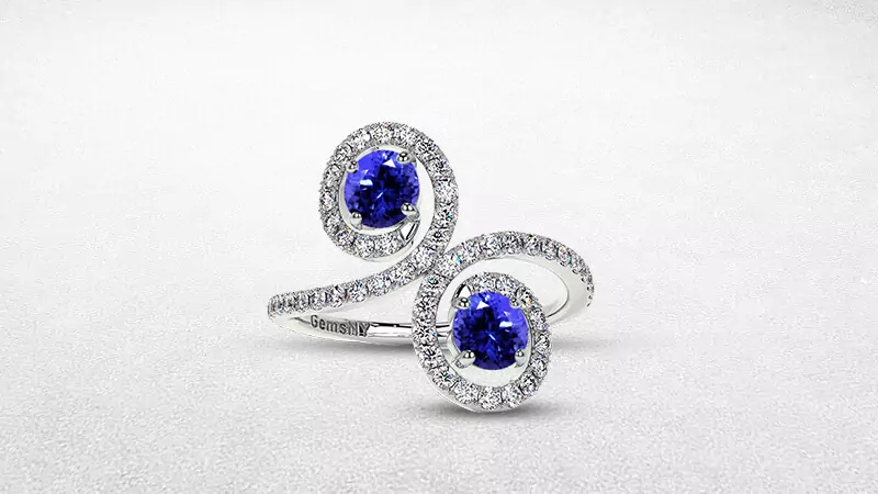 two-stone engagement ring