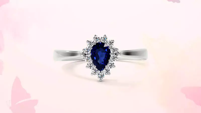 Pear-cut Vintage Engagement Ring
