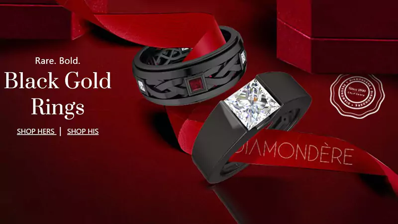 Black Gold Rings