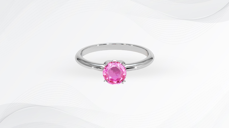 Pink sapphire ring