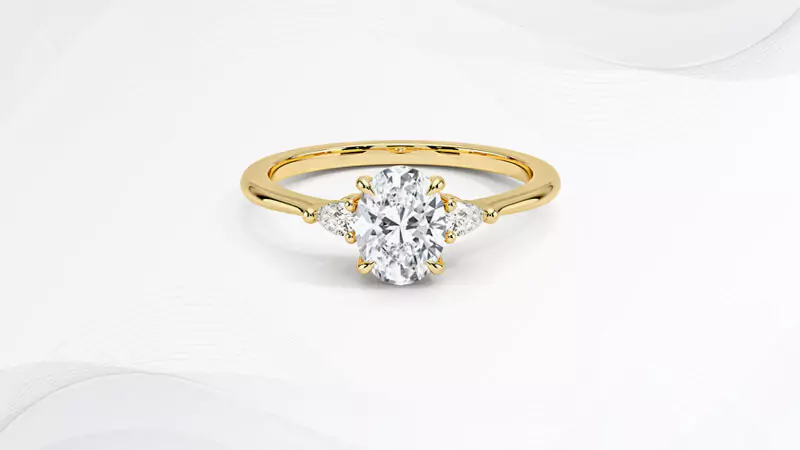 Aria Three Stone Diamond Engagement Ring