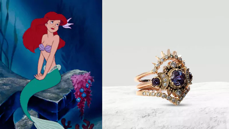 Ariel-inspired ring