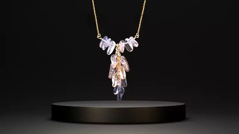 Haphazard Crystal Necklace 