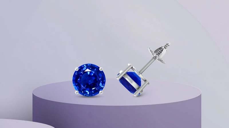 Blue Sapphire Earrings