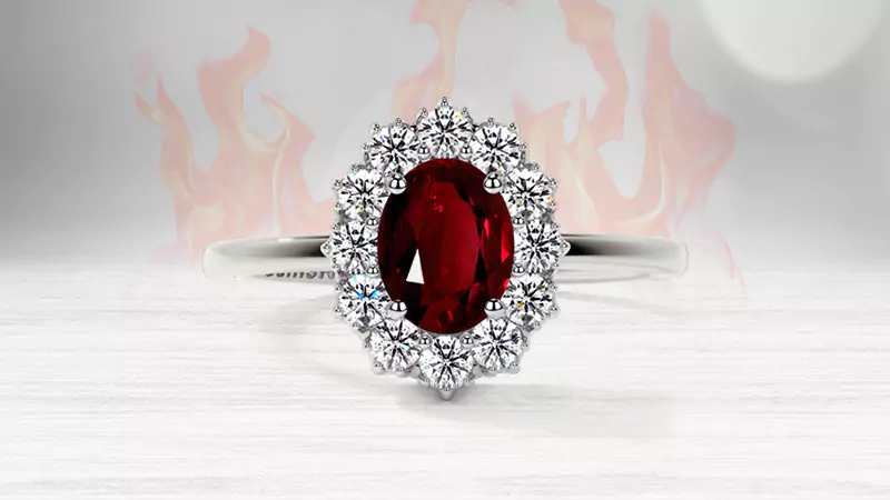 genuine ruby ring
