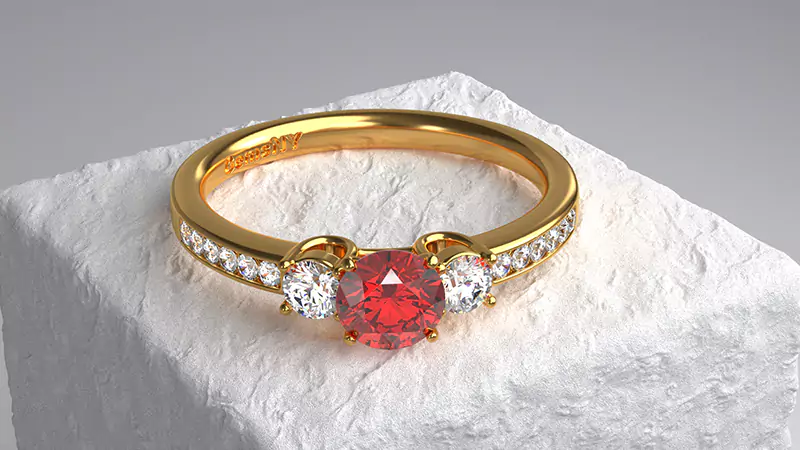 engraved engagement ring