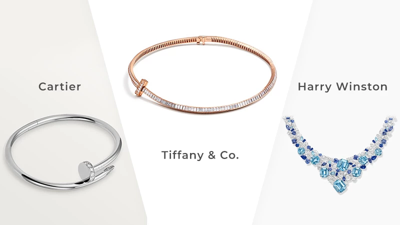 Tiffany Cartier Harry Winston jewelry brands