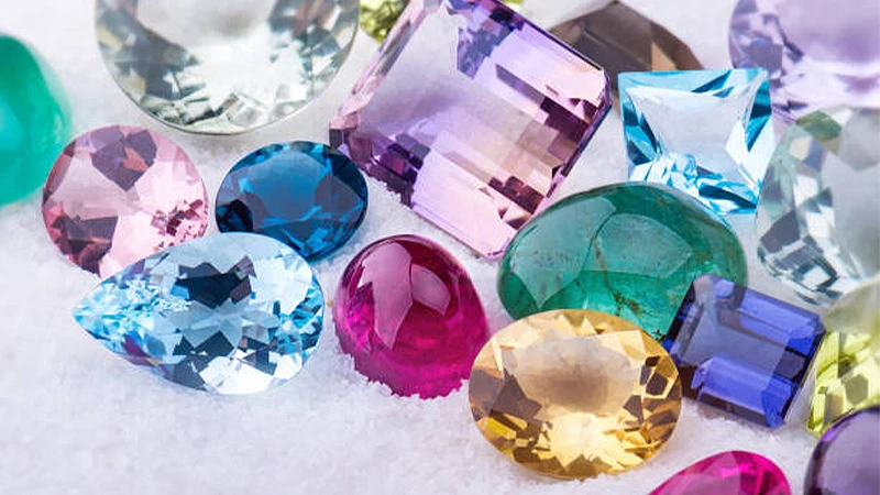 Different color gemstones