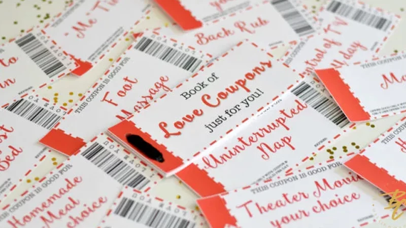 DIY love coupons