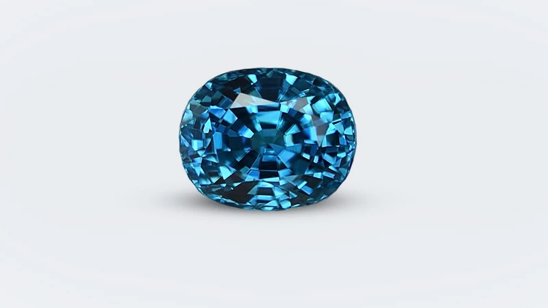 blue zircon stone