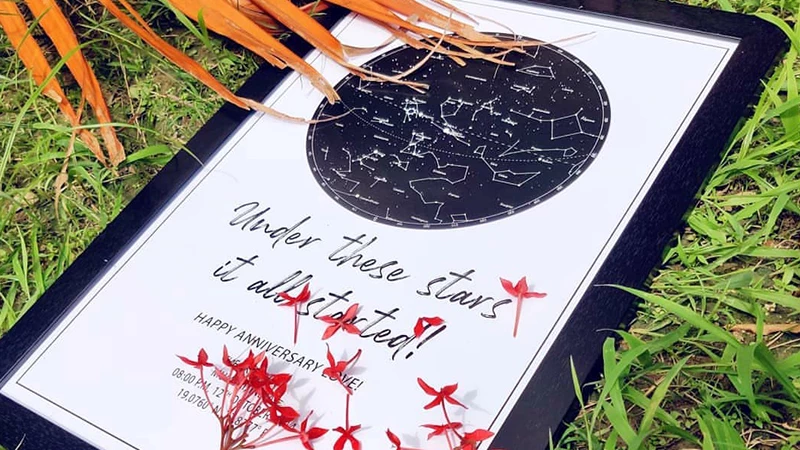 customized star map
