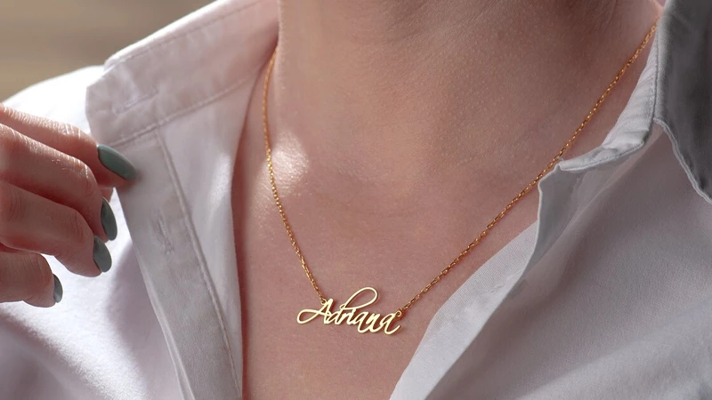 Personalized necklace with initials - best Christmas gifts 