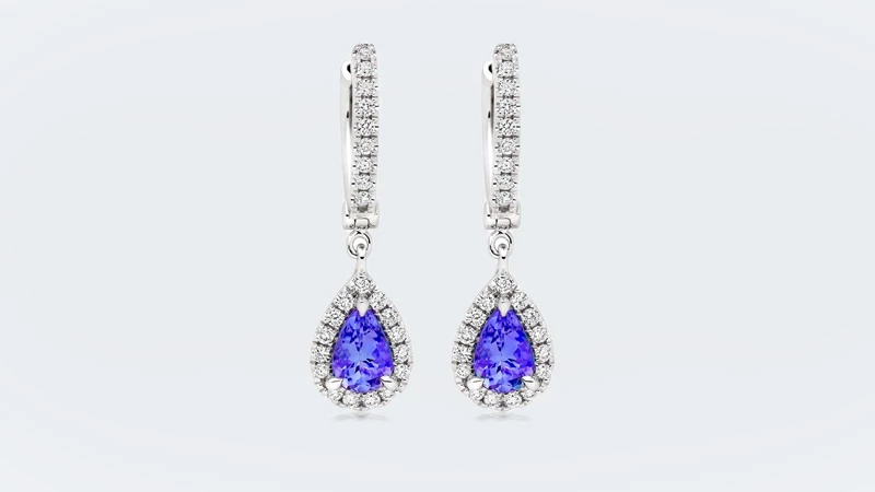 tanzanite earrings