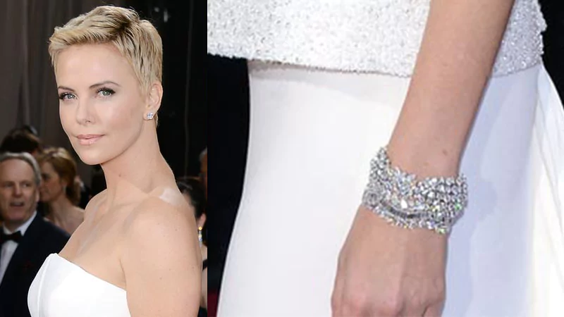 Charlize Theron's Diamond Cuffs