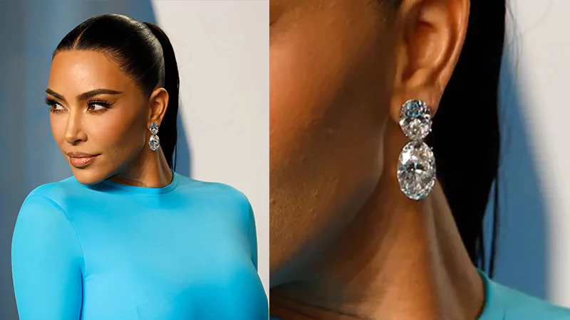 Kim Kardashian's Lorraine Schwartz Diamond Earrings 
