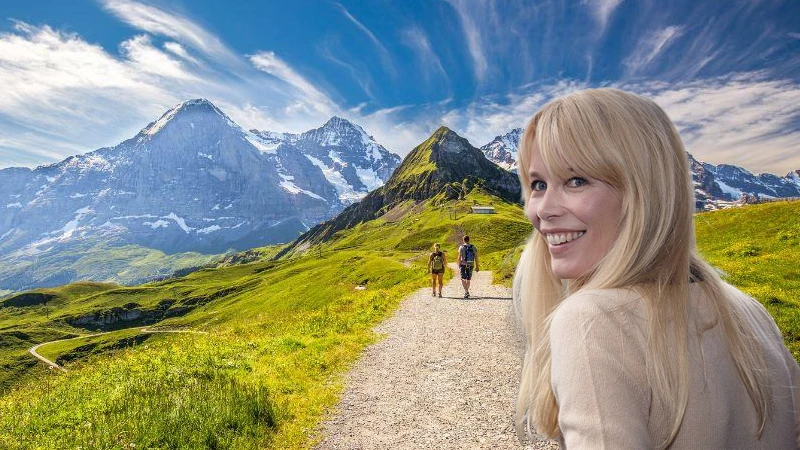 Swiss Alps - Claudia Schiffer