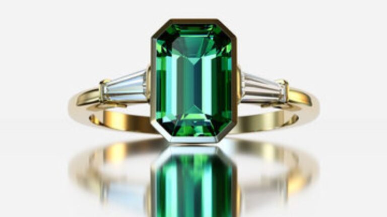 Emerald Engagement Ring