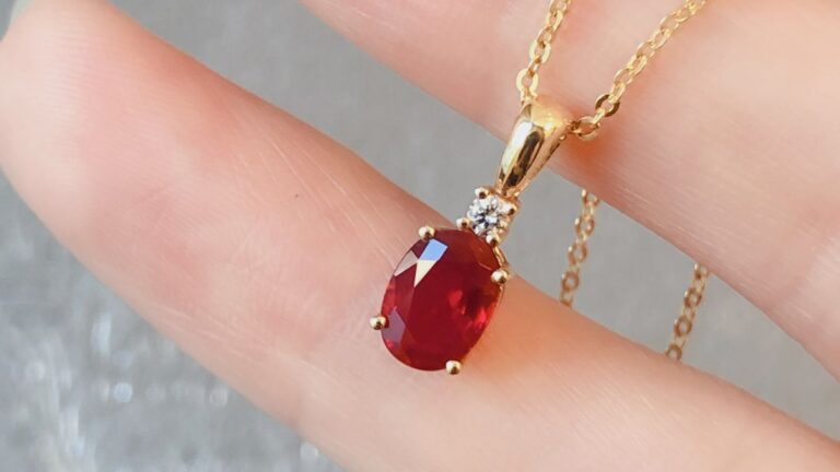 Ruby Diamond Pendant