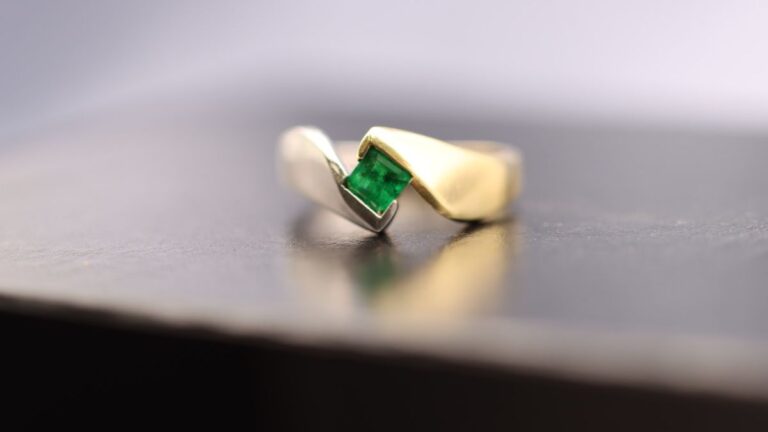 Emerald Engagement Ring