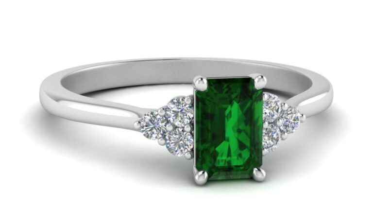 Emerald Engagement Ring