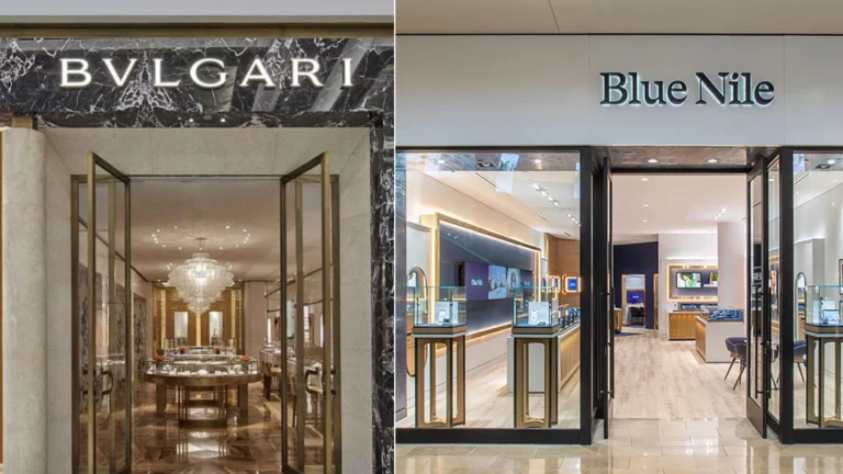 Bulgari and Blue Nile Jewelry Store