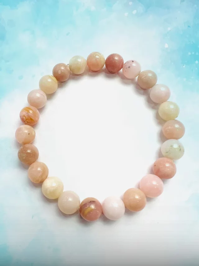 pink opal with vibrant hues